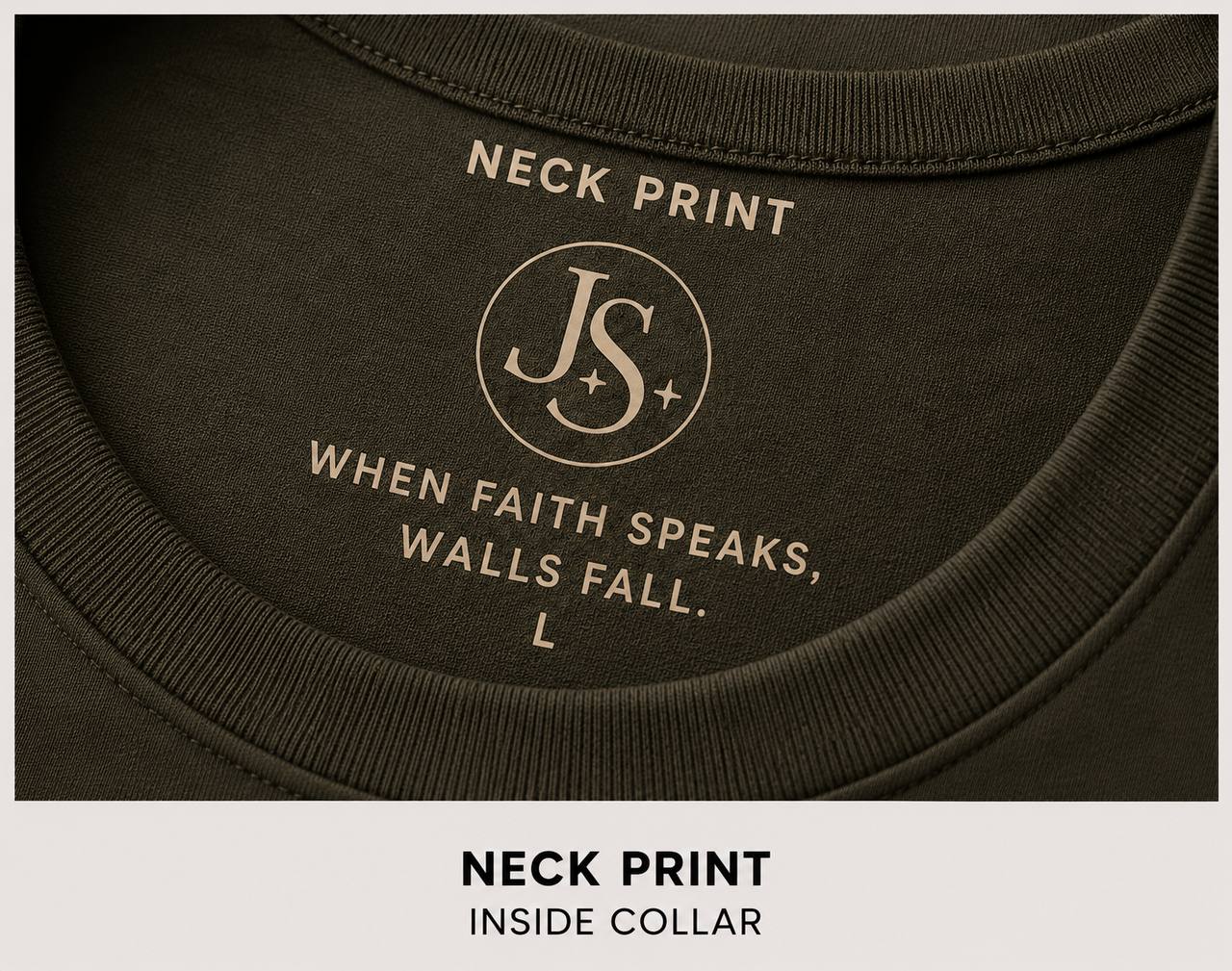 Neck Print — Inside Collar